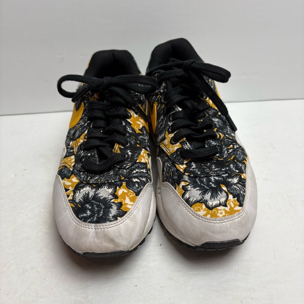 Nike Women’s AIR MAX 1 QS 'Floral' - 633737-100 Black Yellow Size 6.5 Tropical - Picture 3 of 12